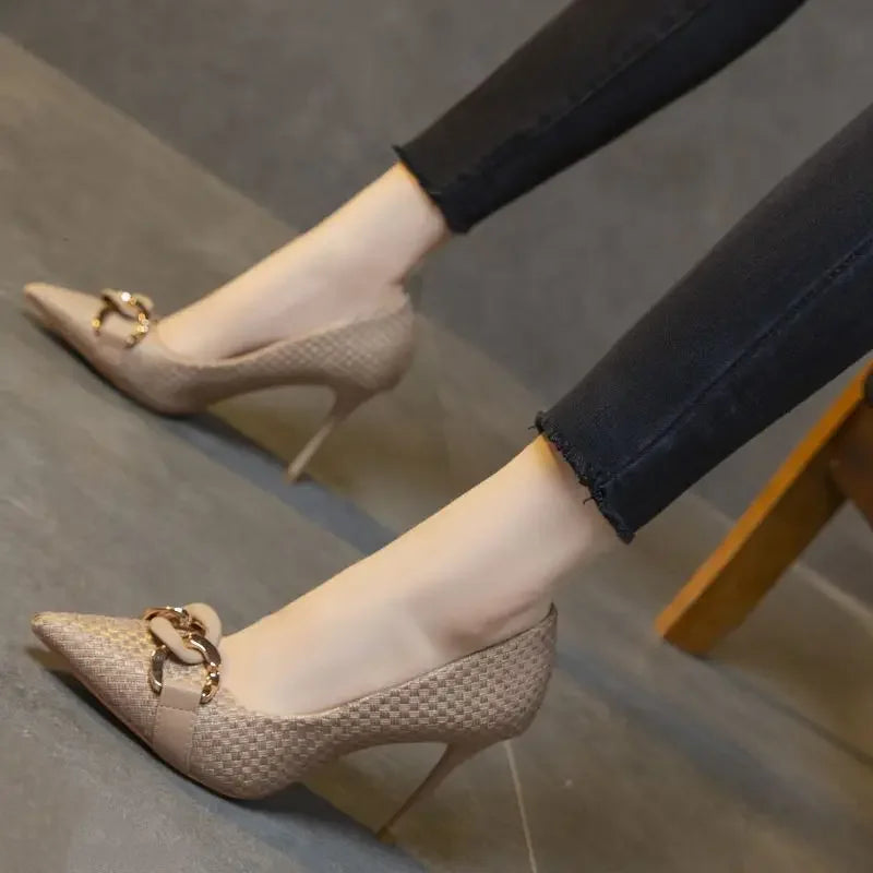 Women's Shoes High Heels Ladies Pumps Casual On Heeled Non Slip Chic And Elegant Hot Trendy Low Price Wholesale Lastest