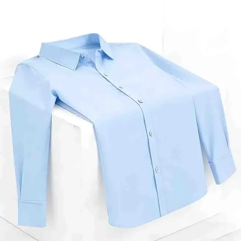 Lynett Lamar Men's Wedding Slim Fit Long Sleeve Dress Shirt — White Formal for Groom & Groomsmen S–4XL
