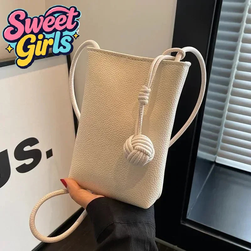 Women Handbags Female PU Leather Shoulder Bags Simple Large Capacity Crossbody Bags Portable Phone Purse Vacation Travel