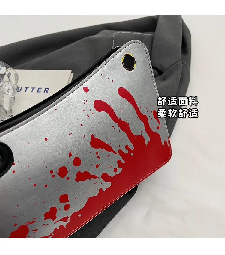 Small Purses And Handbags For Women Unique And Fun Design Leather Crossbody Shoulder Bag Knife Shaped Top Handle Bags Purse