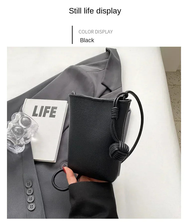 Women Handbags Female PU Leather Shoulder Bags Simple Large Capacity Crossbody Bags Portable Phone Purse Vacation Travel