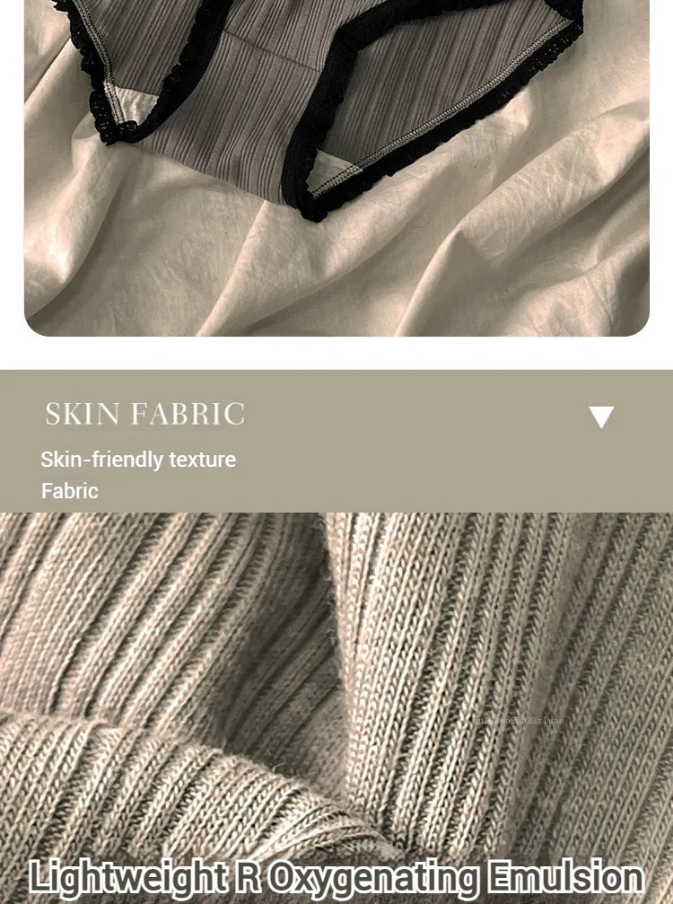 Pure Cotton Underwear for Women Female Breathable Mid-Waist Underpants Girls Solid Color Briefs Short Sexy Lingerie Нижнее Белье