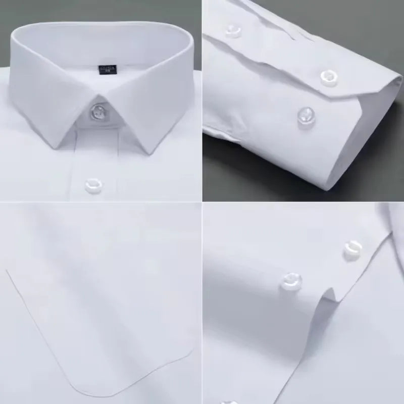 Lynett Lamar Men's Plus Size Long Sleeve Dress Shirt — Sizes 8XL to 11XL