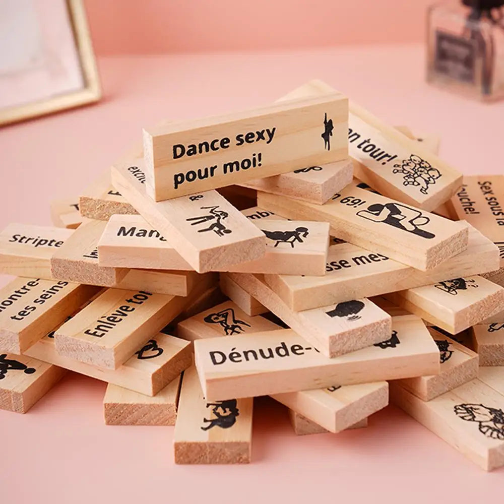 Block Tower Game For Adults Sex Toys Wooden Block For Tumbling Tower Stacking Games Erotica Party SM Block