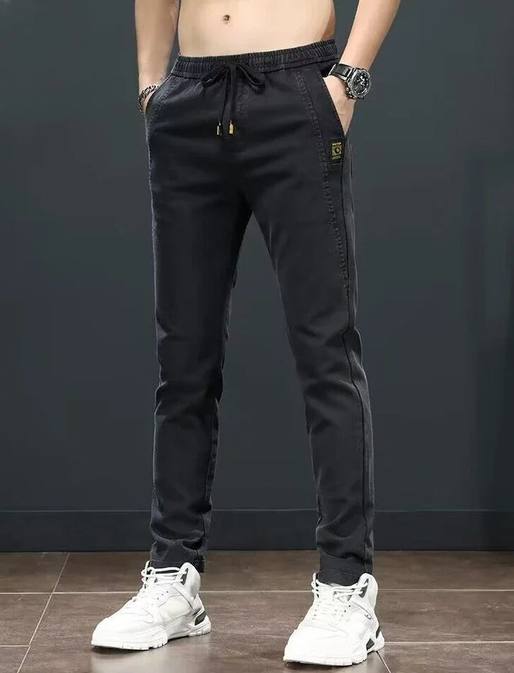 Straight Office Casual Pants Man Cotton Loose Summer Baggy Thin Business Trousers for Men Slacks High Quality Low Price Stylish