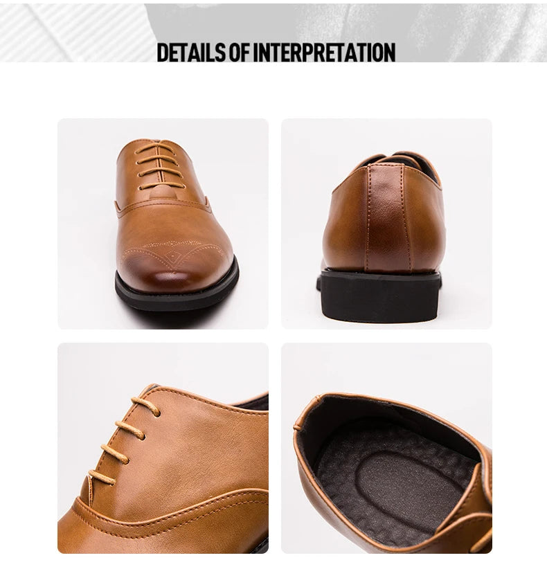 Wedding Shoes For Men Slip On Loafers Trend Tassels Leather Shoes Male Men’s Dress Shoes Business Shoes Men British Style Formal