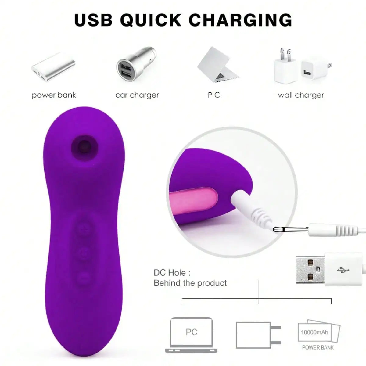 Adult Masturbation Sex Toy Clitoral Stimulator To Stimulate Female G-Spot Clitoris And Nipples With Multiple Vibration Modes 18+