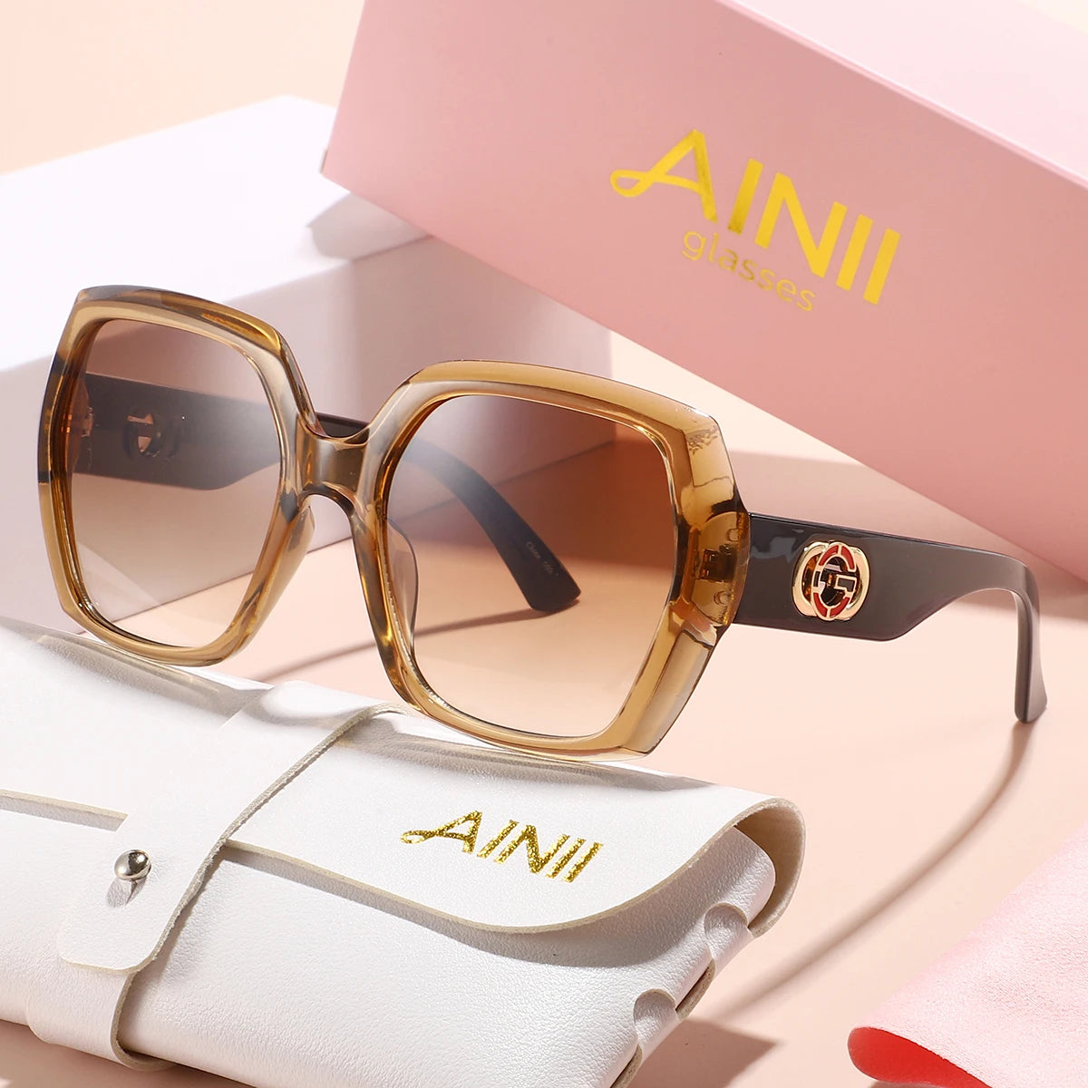 European and American retro style Y2K unisex fashionable sunglasses for summer sun shading, sun protection, UV protection, light