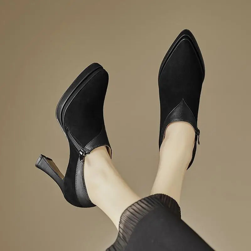 High Heels Women Pointed Toe Shoes Fashion Dress Pumps Sexy Designer Luxury Shoes 2025 Autumn Elegant Party Zapatos De Mujer