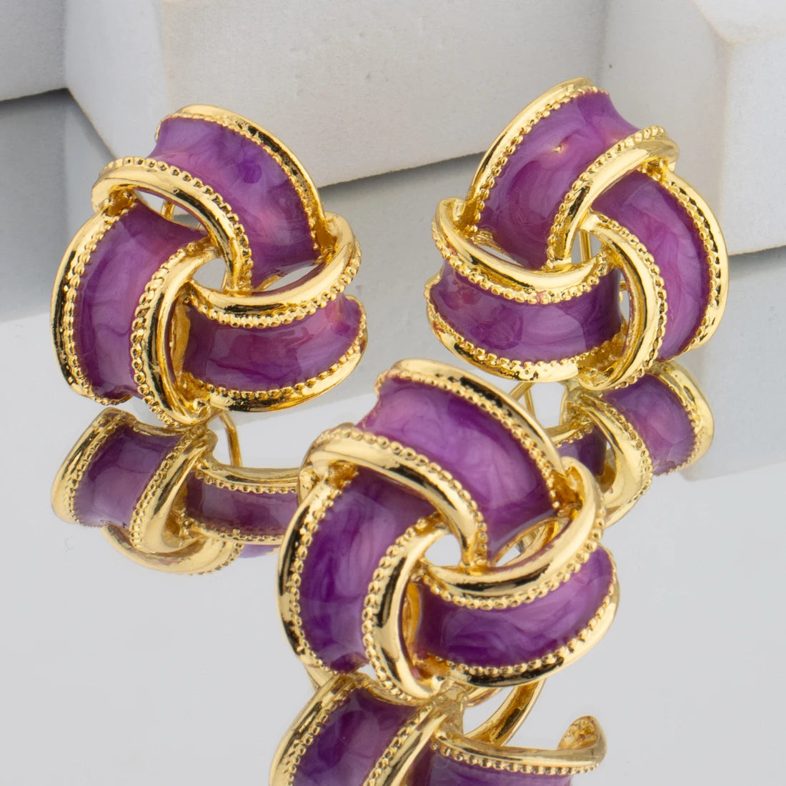 Unique Earrings Ring Simple Fashion Personality Creative Jewelry for Women Wedding Birthday Anniversary Party Daily Wearing