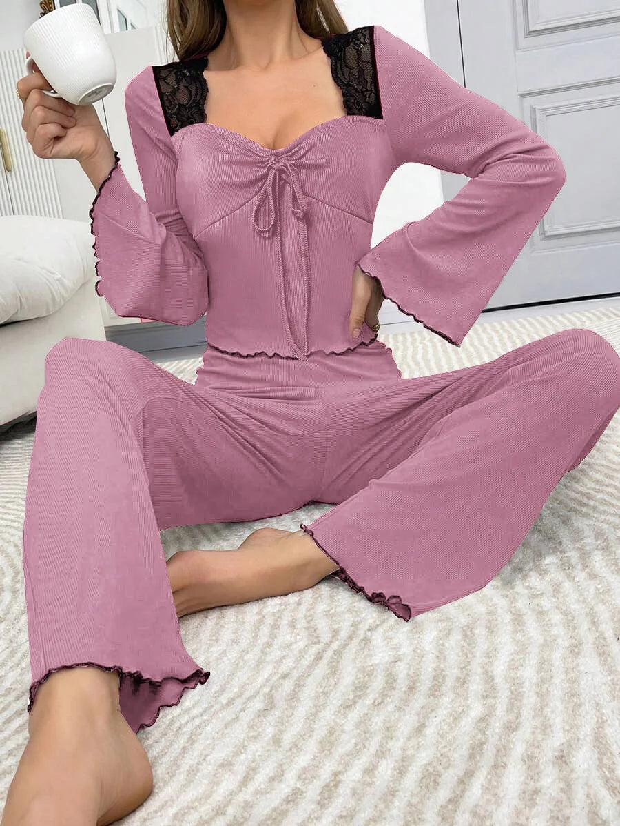 Sleep Shirts Pajamas for Women Pj Sets for Woman Pajama Pants Women's Sleep Wear Sexi Women's Home Clothes Nightgowns Pijama