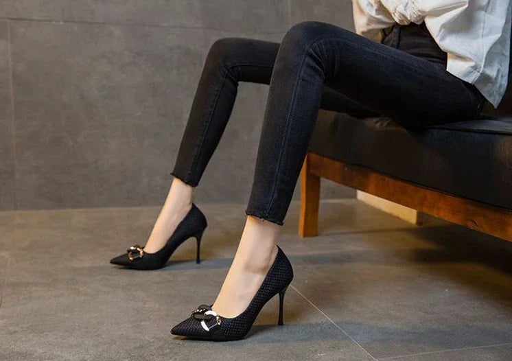 Women's Shoes High Heels Ladies Pumps Casual On Heeled Non Slip Chic And Elegant Hot Trendy Low Price Wholesale Lastest