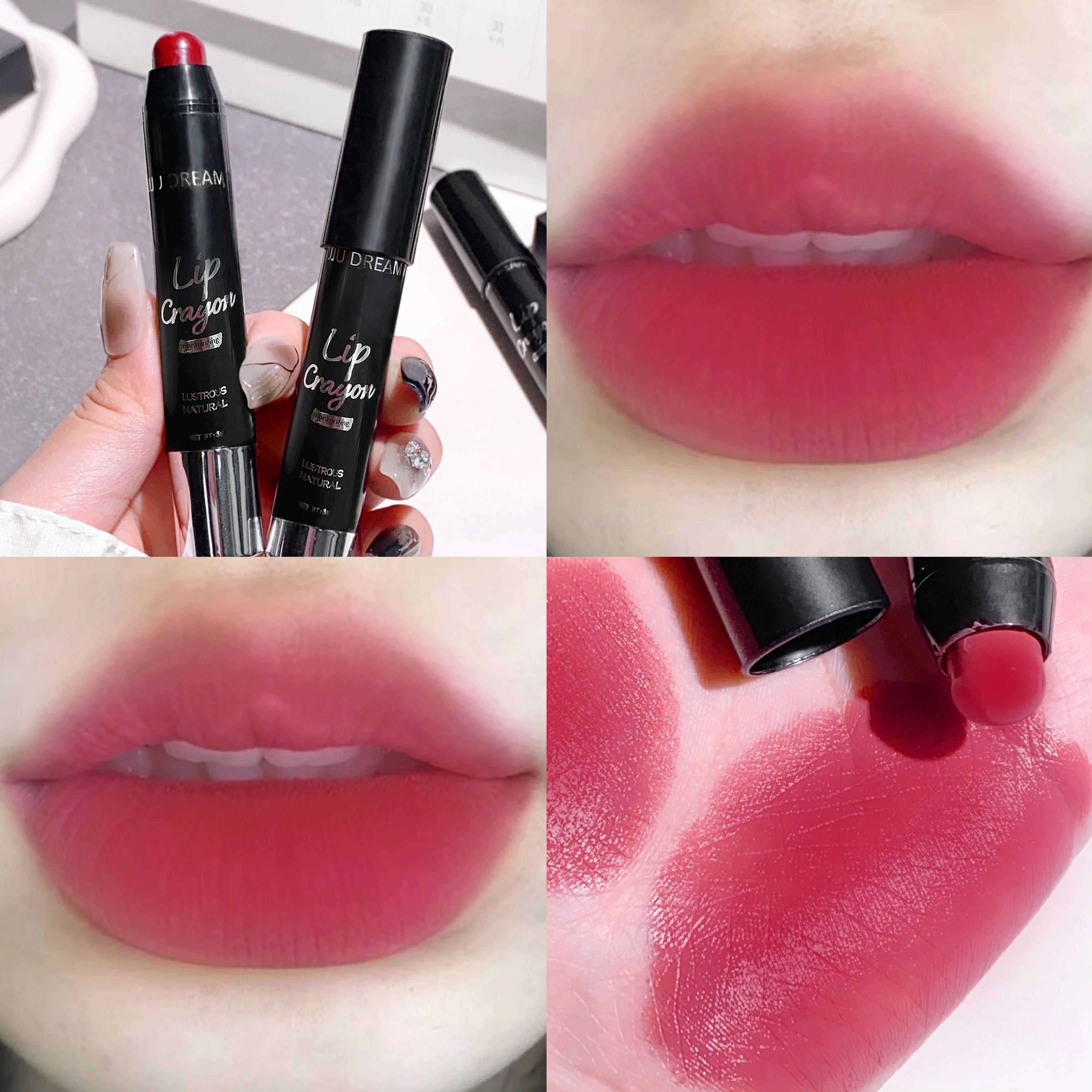 Moisturizing Plump Brighten Lip Lipstick - Solid Lip Gloss Glass,Tea Reddish-Brown,Long-Lasting,Brighten Your Lips a Shimmering