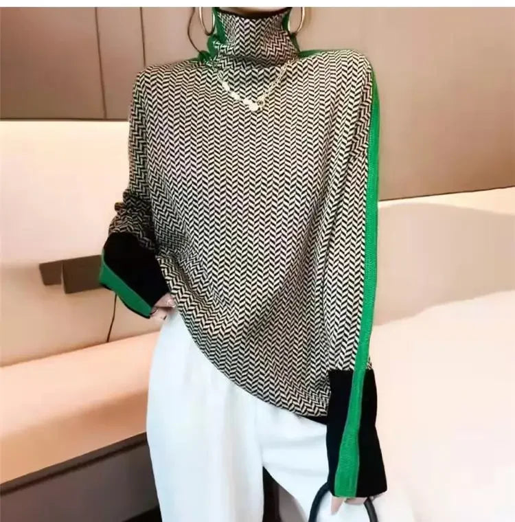Women Sweater Knitted Turtleneck New Warm Stylish Sweaters Ladies Girl Slim Women Sweaters Pullovers Female Woman Sweater