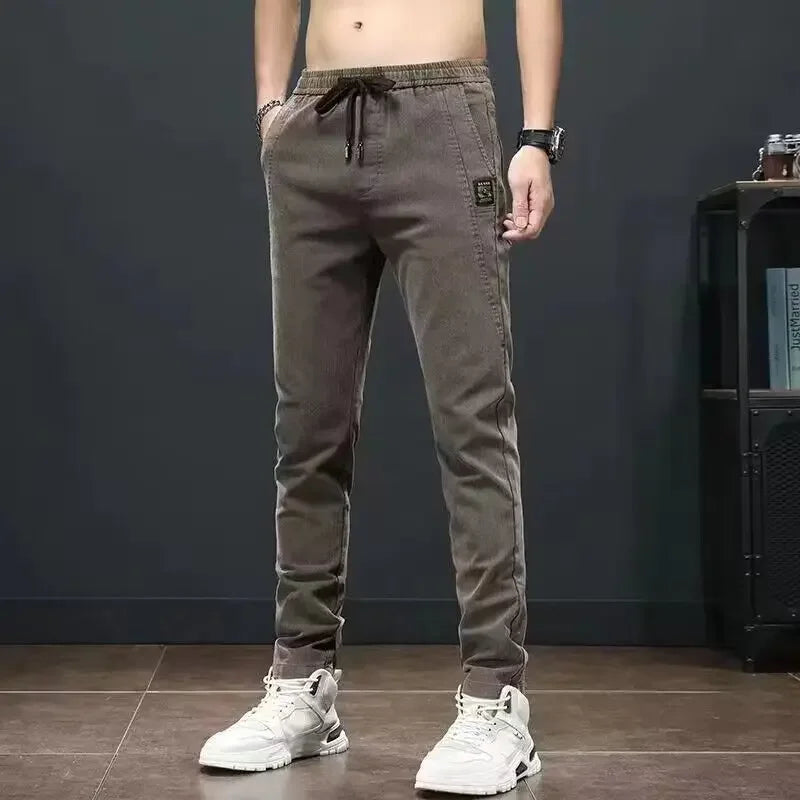 Straight Office Casual Pants Man Cotton Loose Summer Baggy Thin Business Trousers for Men Slacks High Quality Low Price Stylish