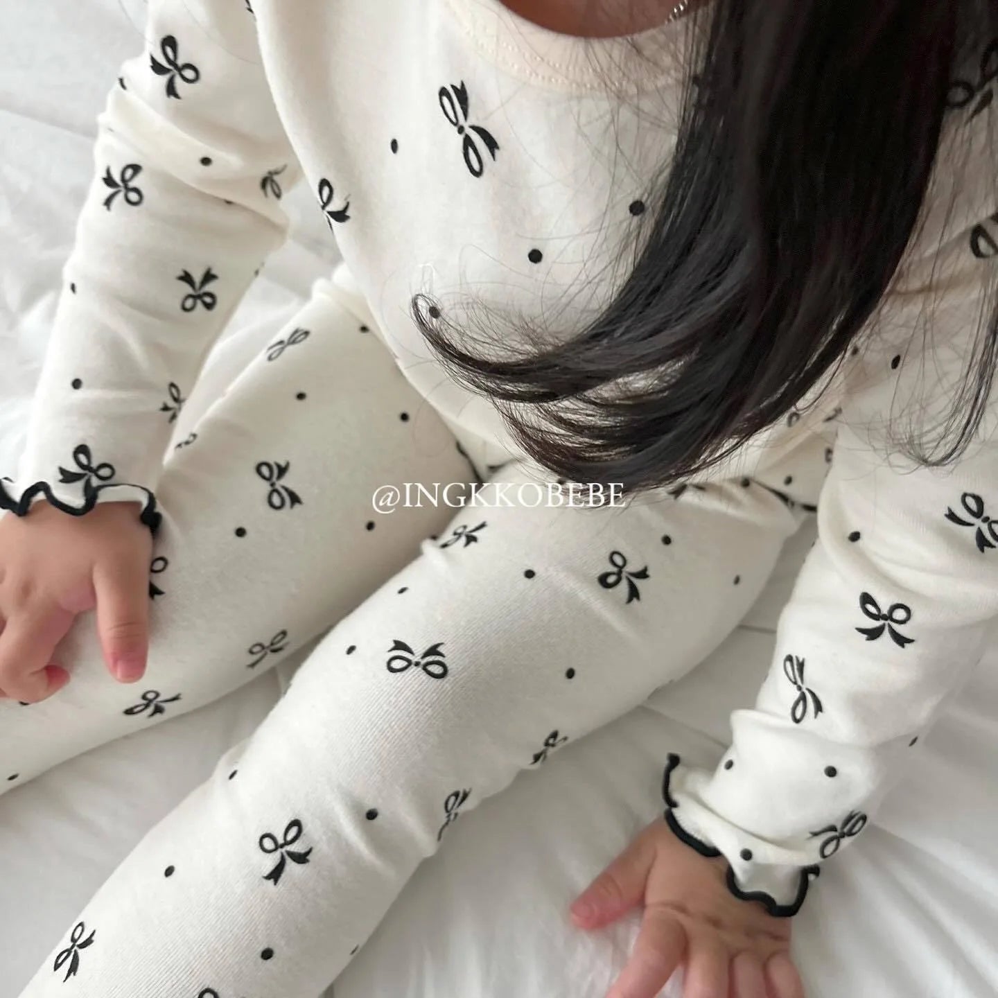 Kids Pijama for Girl 26 Korean Children's Homewear Set Cute Printed Long-sleeved Two-piece Set Sleepwear Pajama Set