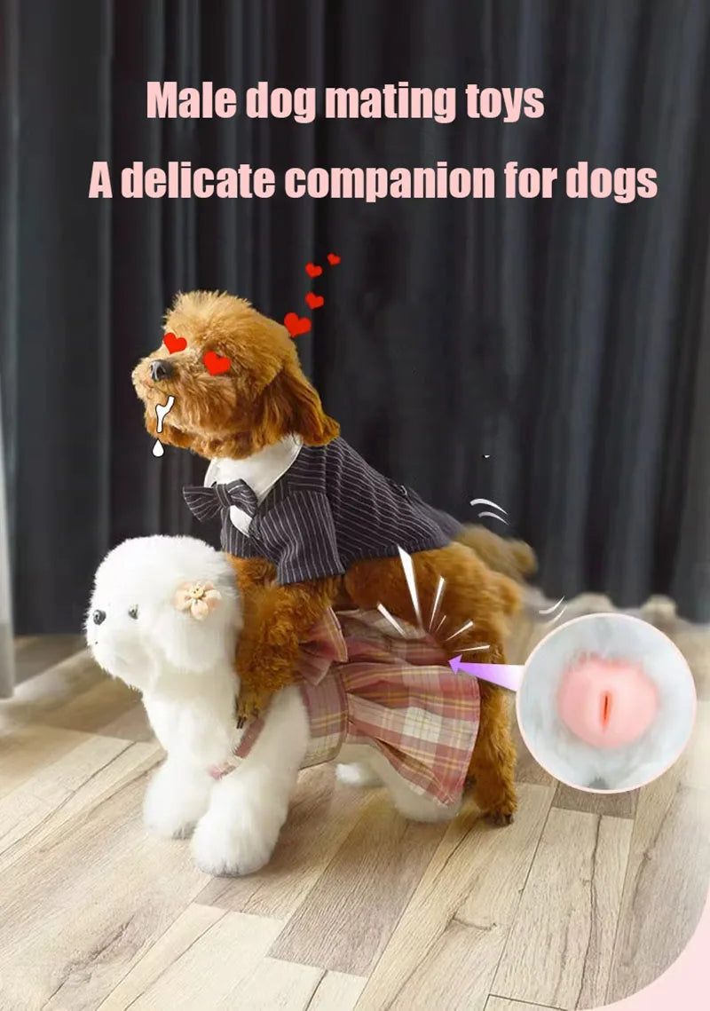 Dog Mating Sex Toy for Male, Sexual Games, Simulation Companion, Pet Male Sleep Estrus Vent Toy, Plush Poodle Masturbator