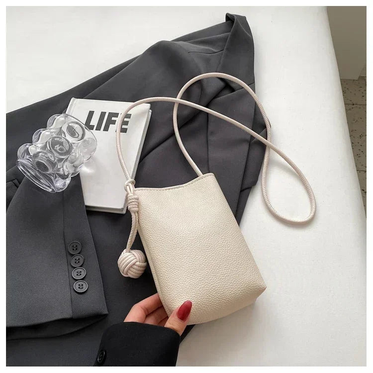 Women Handbags Female PU Leather Shoulder Bags Simple Large Capacity Crossbody Bags Portable Phone Purse Vacation Travel