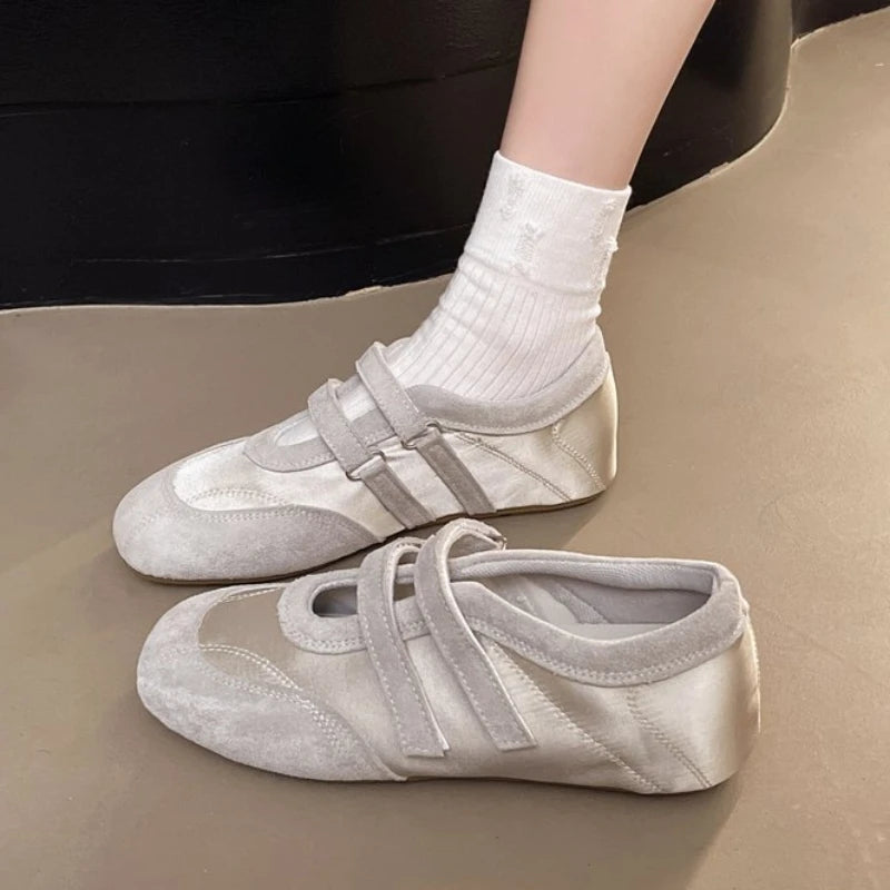 Flats Women's Sports Shoes Fashion Sneakers Casual Shallow Loafers Shoes Walking Ballet Shoes Trend Cozy Zapatillas De Mujer