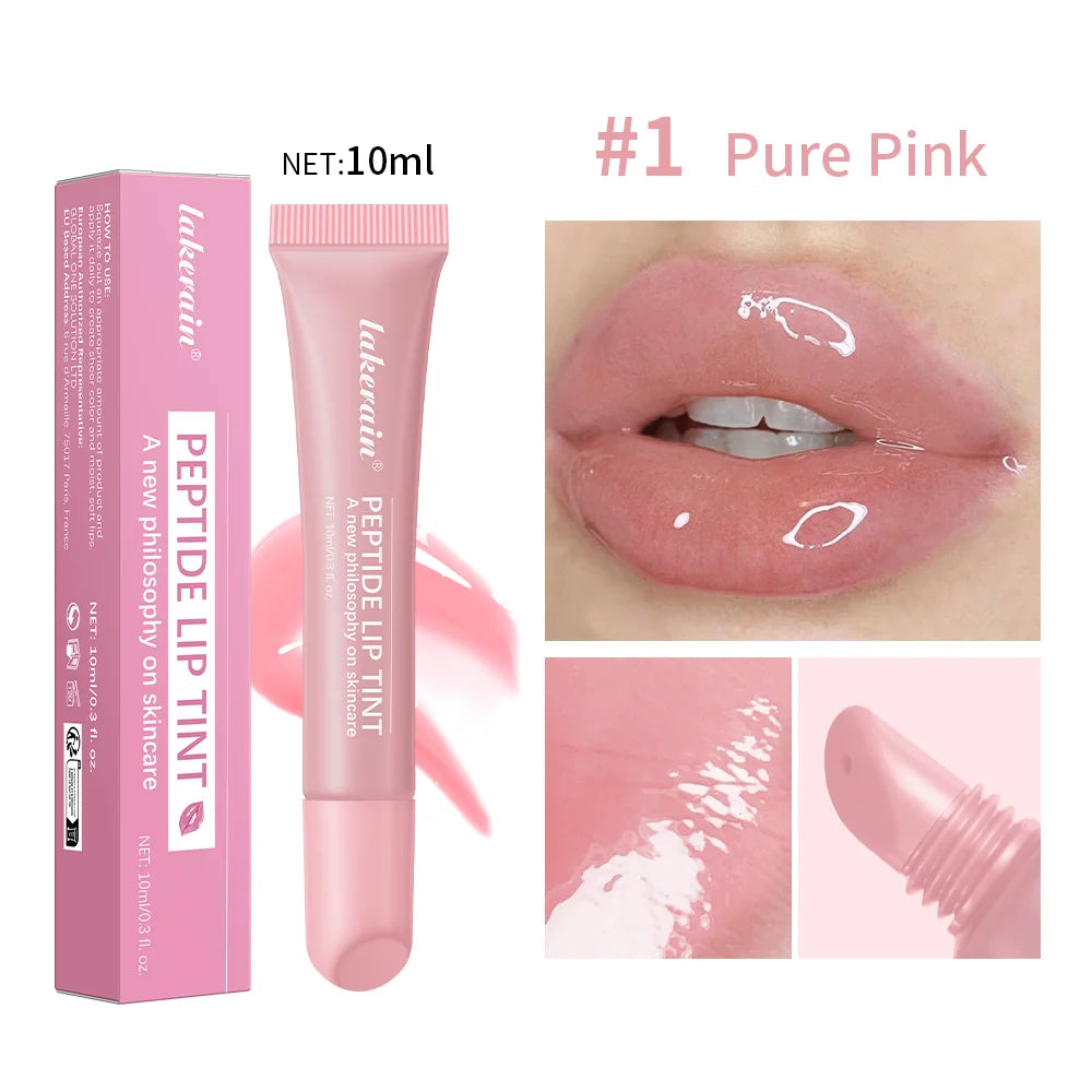 Lip Hydrating Lip Gloss Glitter Glossy Plumping Lipgloss High Shine Glass Finish Nude Colors Shiny Jelly Liquid Lipstick