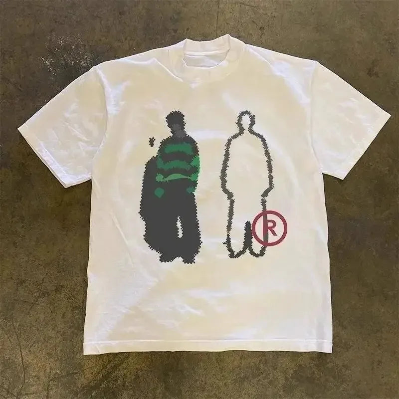 Streetwear New Niche Street Style Versatile Short-sleeved T-shirt for Both Men Women Oversized Casual Trendy Tops Tee Clothing
