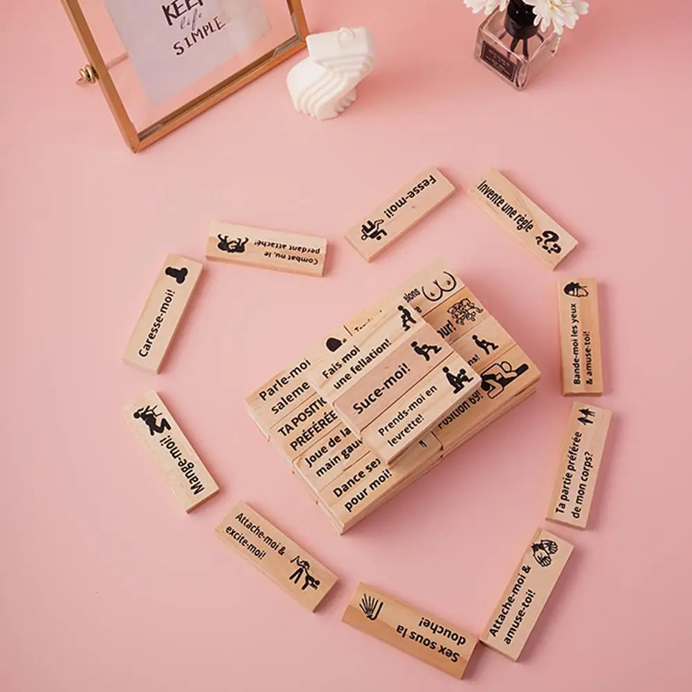 Block Tower Game For Adults Sex Toys Wooden Block For Tumbling Tower Stacking Games Erotica Party SM Block