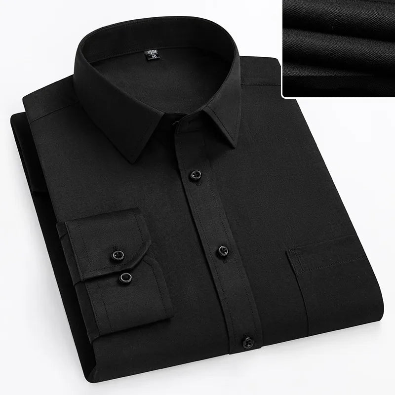 Lynett Lamar Men's Plus Size Long Sleeve Dress Shirt — Sizes 8XL to 11XL
