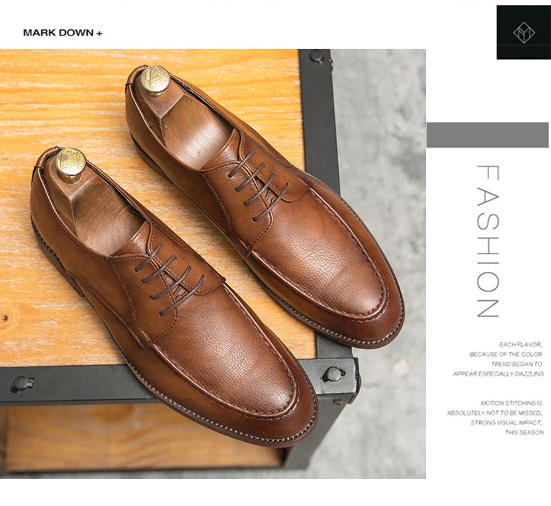 Men's Dress Shoes Classic Casual Business Leather Shoes Men Social Wedding Leather Shoes For Men Oxfords Formal Leather Shoes