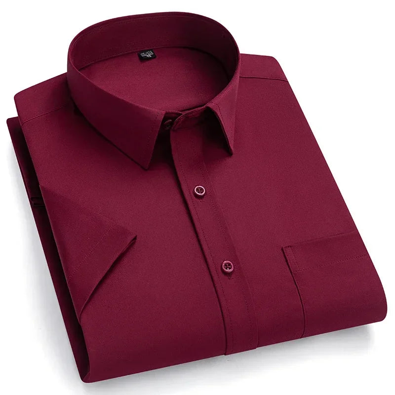 Lynett Lamar Men's Non-Iron Short Sleeve Stretch Shirt — Smart Casual Summer