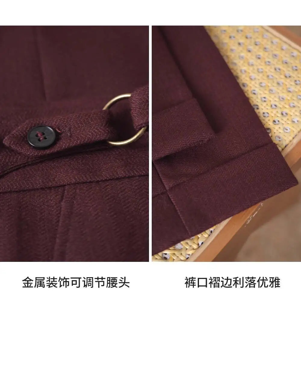 Pantalon Casual Homme Men's Casual Straight High-Waisted Single Pleat Business Suit Trousers Mens Formal Pants Social Trousers