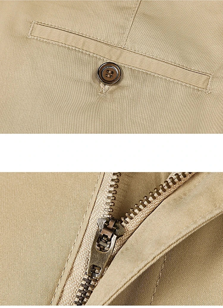 Classic Casual Pants Mens Clothing Straight Business Green Black Khaki Trousers Comfortable Male Brand Clothing 2023