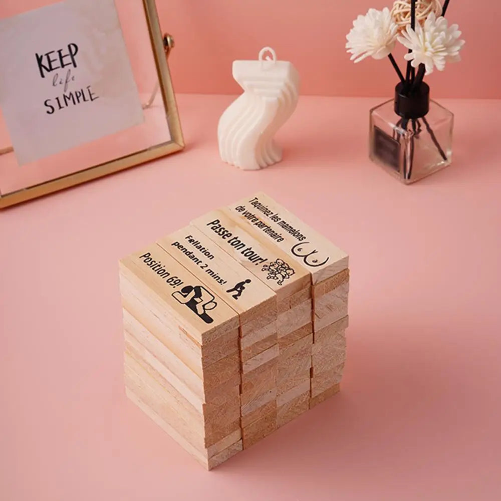 Block Tower Game For Adults Sex Toys Wooden Block For Tumbling Tower Stacking Games Erotica Party SM Block