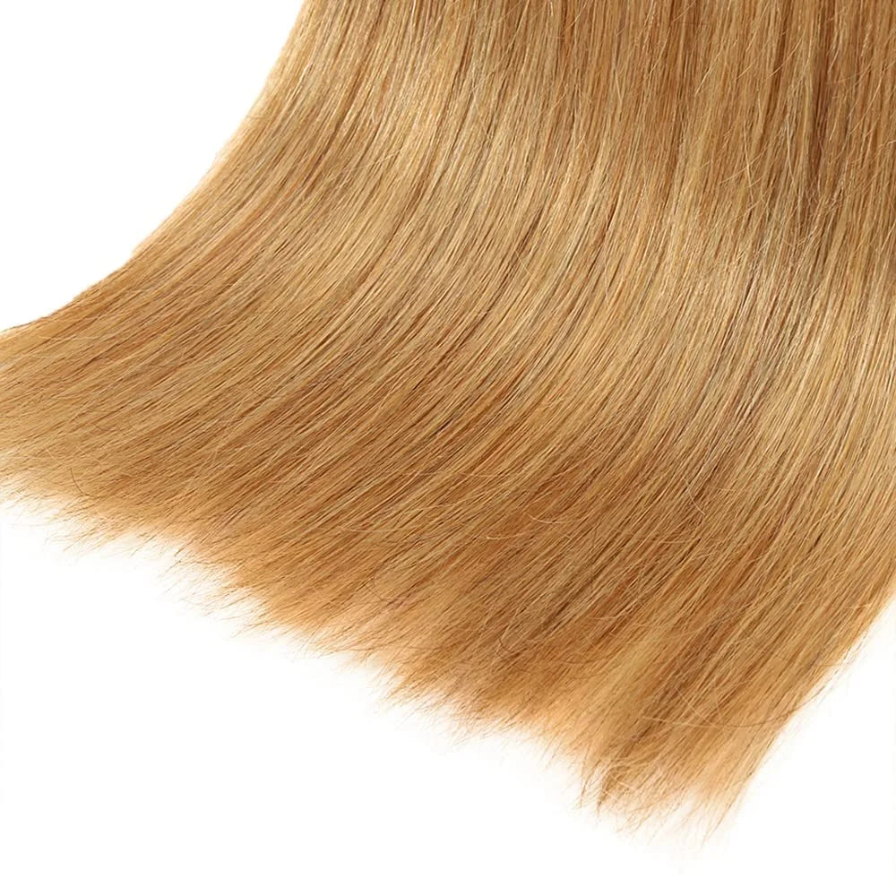 Straight Hair Bundles Human Hair 1/3/4 Pcs Virgin honey blond Hair Bundles Chocolate Brown reddish brown Straight Bundles