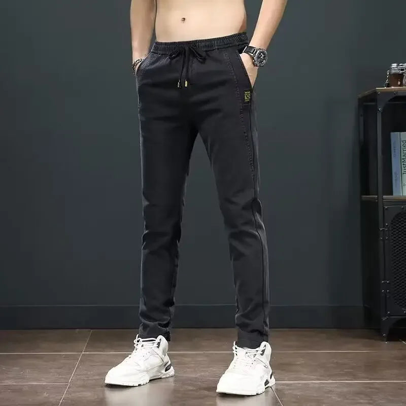Straight Office Casual Pants Man Cotton Loose Summer Baggy Thin Business Trousers for Men Slacks High Quality Low Price Stylish