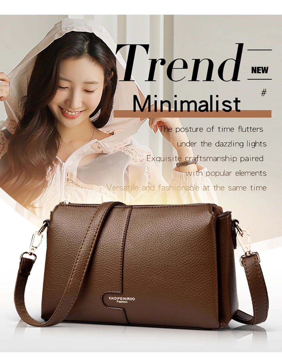 Ladies Hand Crossbody Bags For Women Leather Luxury Purses And Handbags Women Shoulder Bags Designer Bucket Sac