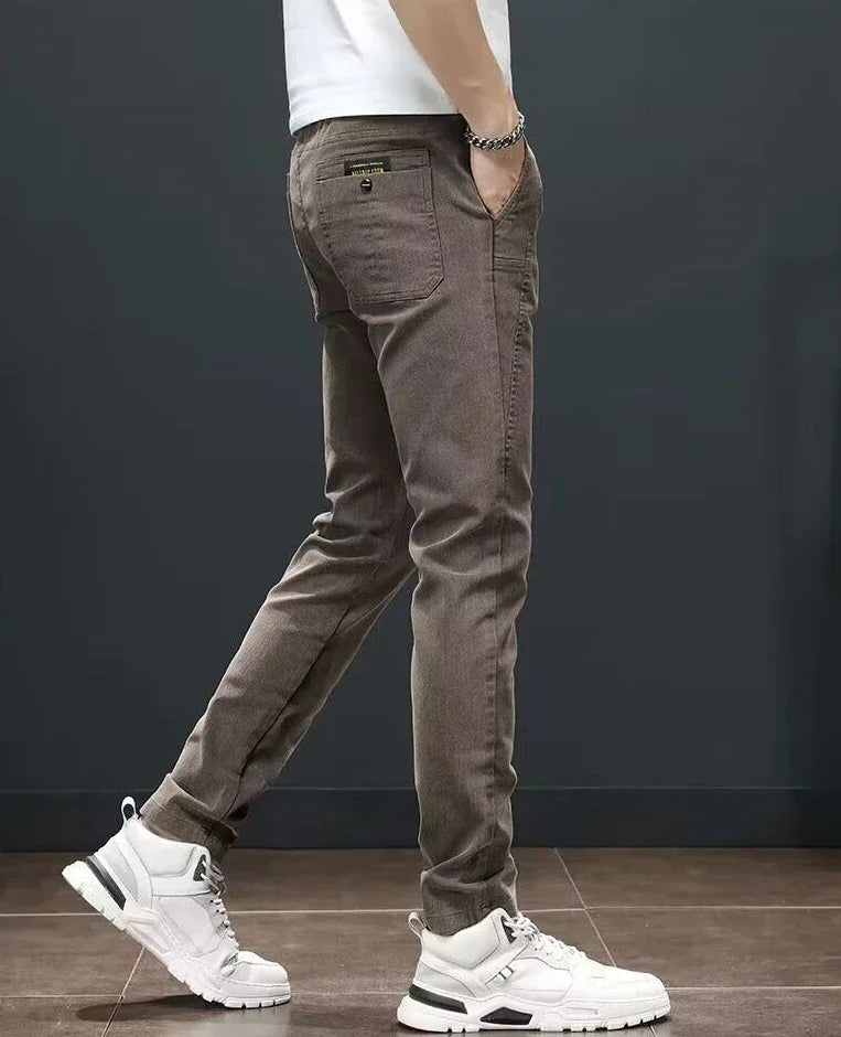 Straight Office Casual Pants Man Cotton Loose Summer Baggy Thin Business Trousers for Men Slacks High Quality Low Price Stylish