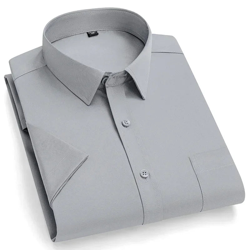 Lynett Lamar Men's Non-Iron Short Sleeve Stretch Shirt — Smart Casual Summer