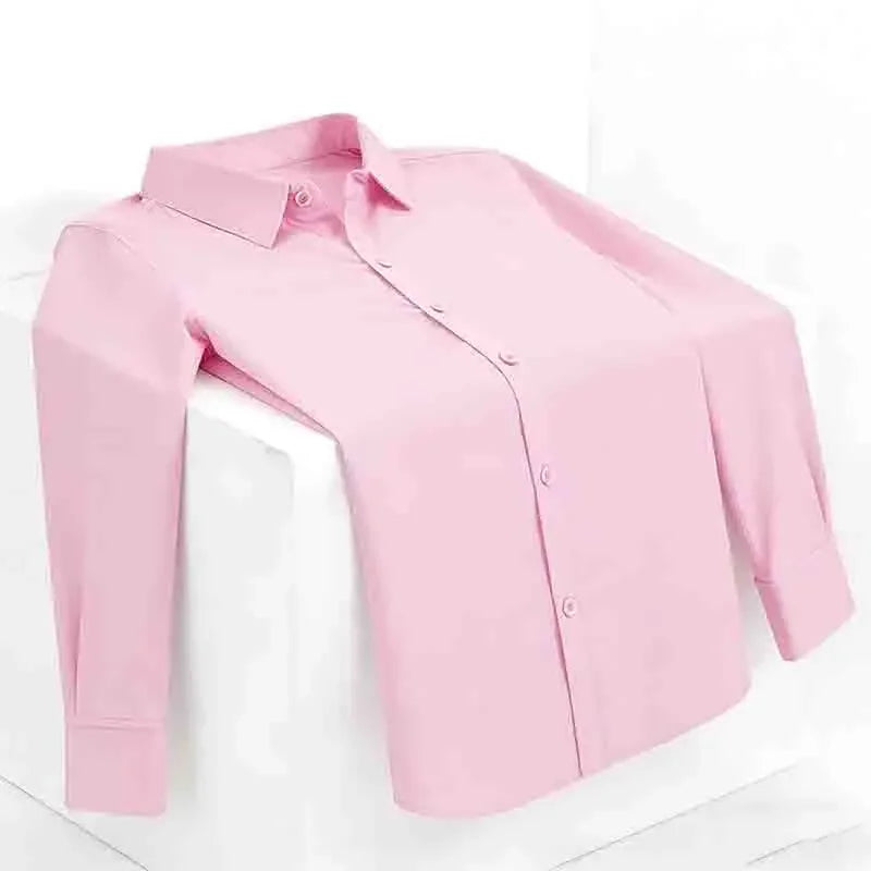 Lynett Lamar Men's Wedding Slim Fit Long Sleeve Dress Shirt — White Formal for Groom & Groomsmen S–4XL