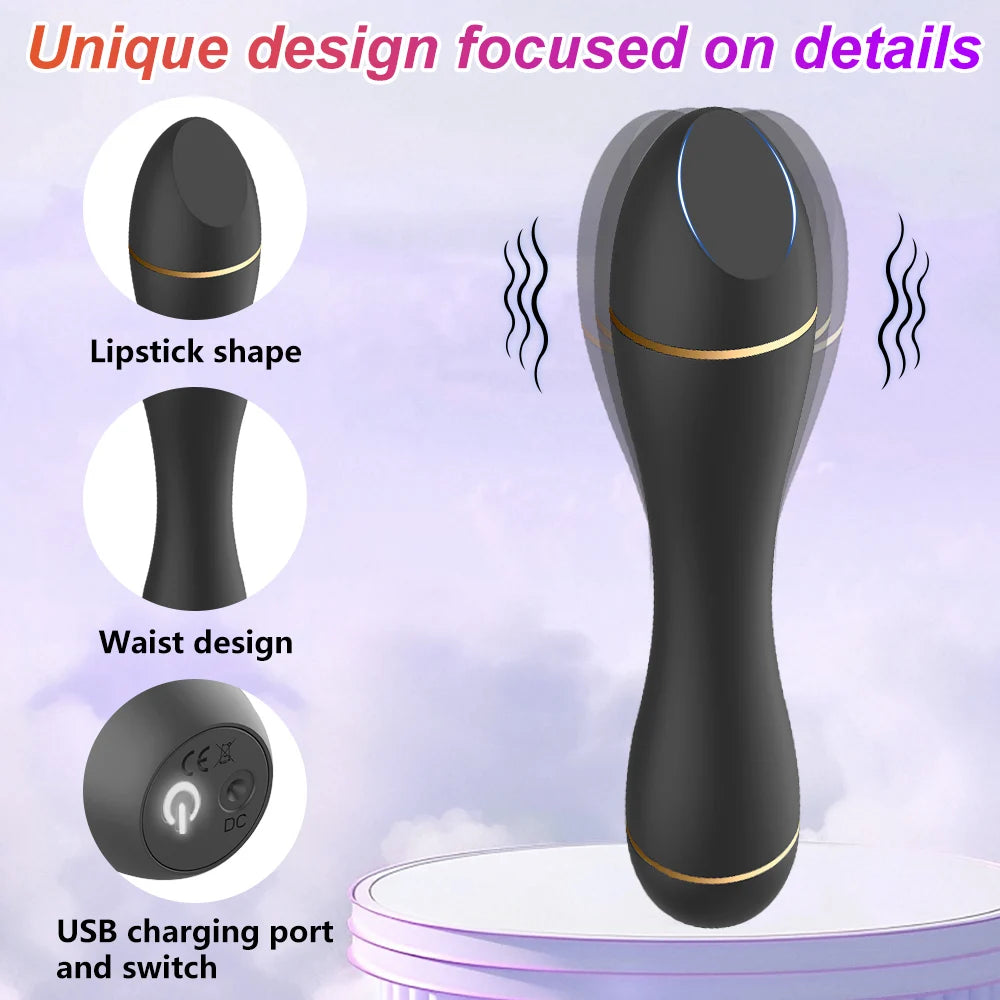 Mini Bullet Vibrator Adult Toy Clitoral Nipple Stimulation 10 Mode, G Spot Stimulator Vagina Anal Massage Adult Toy for Females