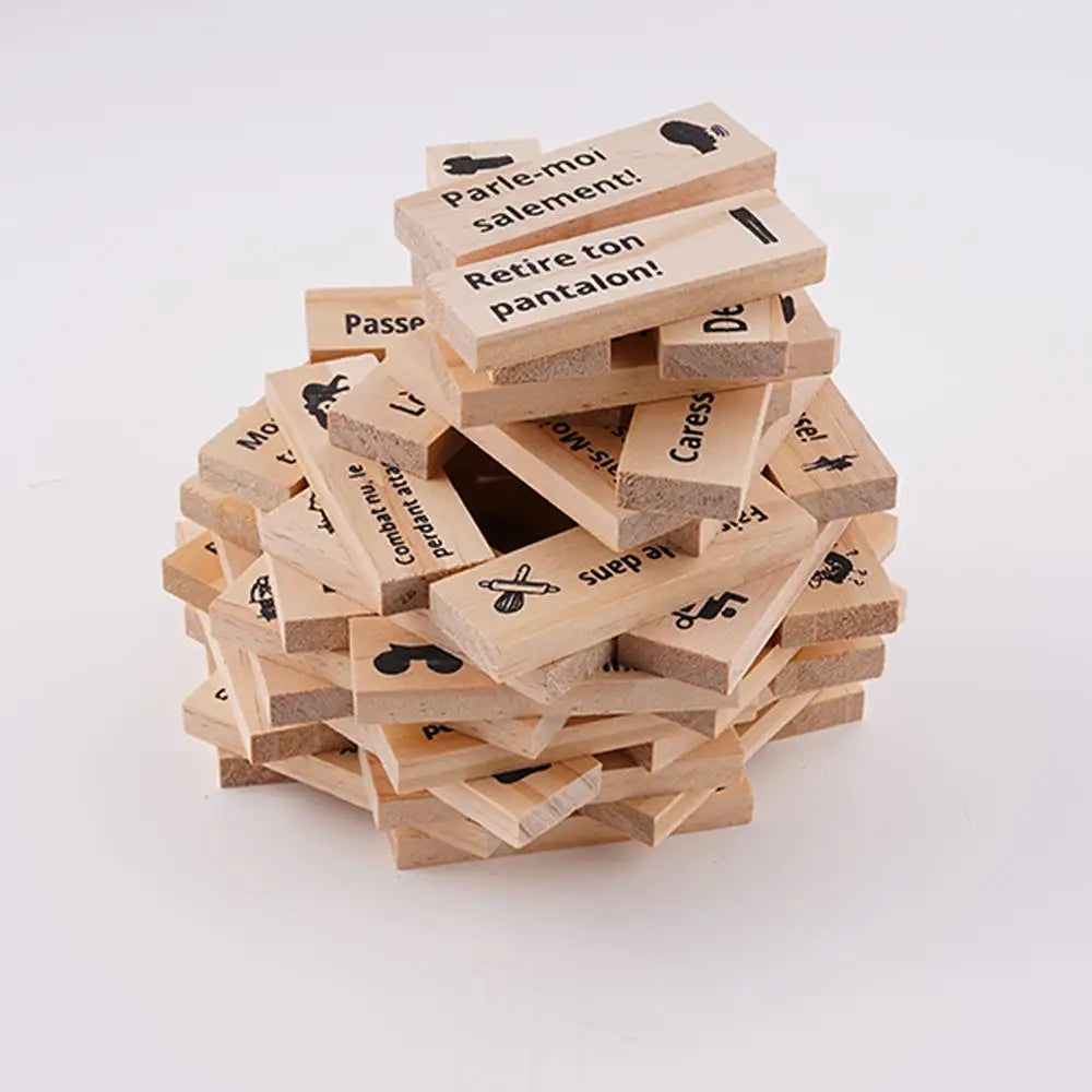 Block Tower Game For Adults Sex Toys Wooden Block For Tumbling Tower Stacking Games Erotica Party SM Block