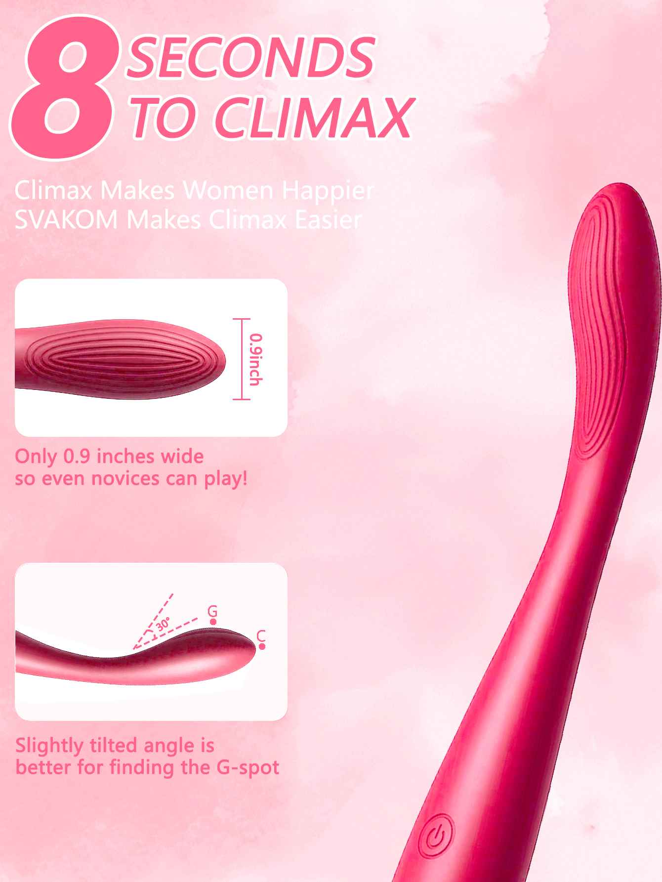 Adult toy vibrator, female adult sex toy, G-spot clitoral vibrator, clitoral stimulator, for couples' foreplay