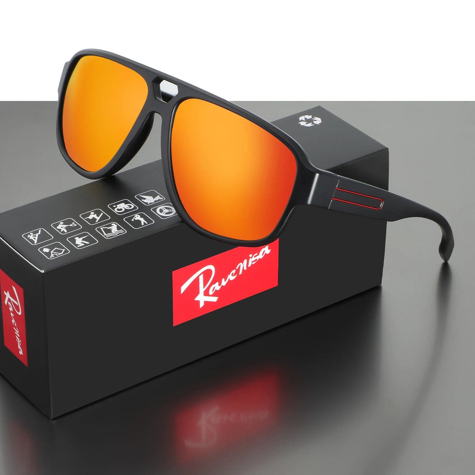 Sunglasses  for  Men or Women TR90 Glasses  Cool  Straightforward  Fashionable and  Classic  Polaerzed  UV400