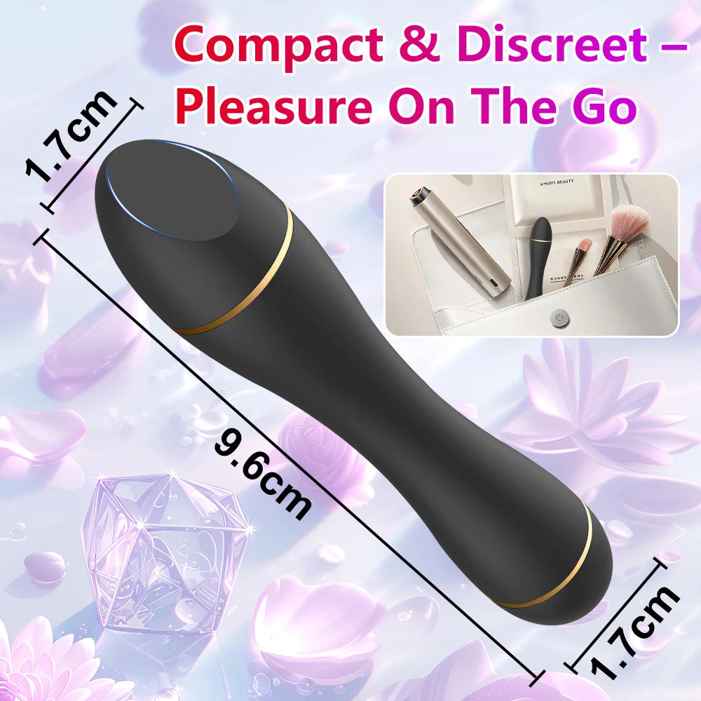 Mini Bullet Vibrator Adult Toy Clitoral Nipple Stimulation 10 Mode, G Spot Stimulator Vagina Anal Massage Adult Toy for Females
