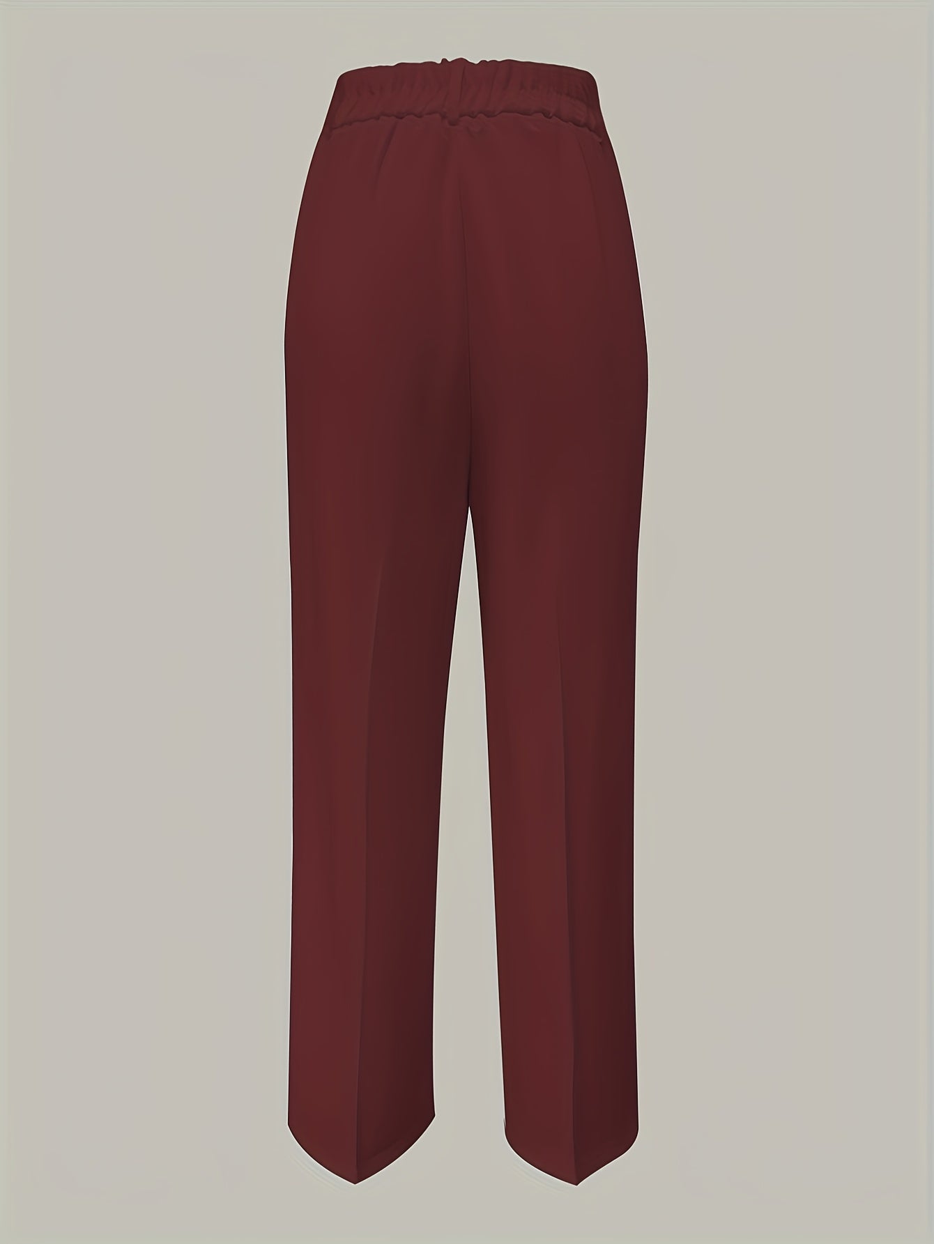 Women'S Elegant White Pants - Formal and Casual, Button Closure, Non-Stretch Fabric, Suitable for Office, Party, Casual Attire - Professional High-Waisted Trousers, Classic Design, Exquisite Tailoring, Essential Fashion Botto
