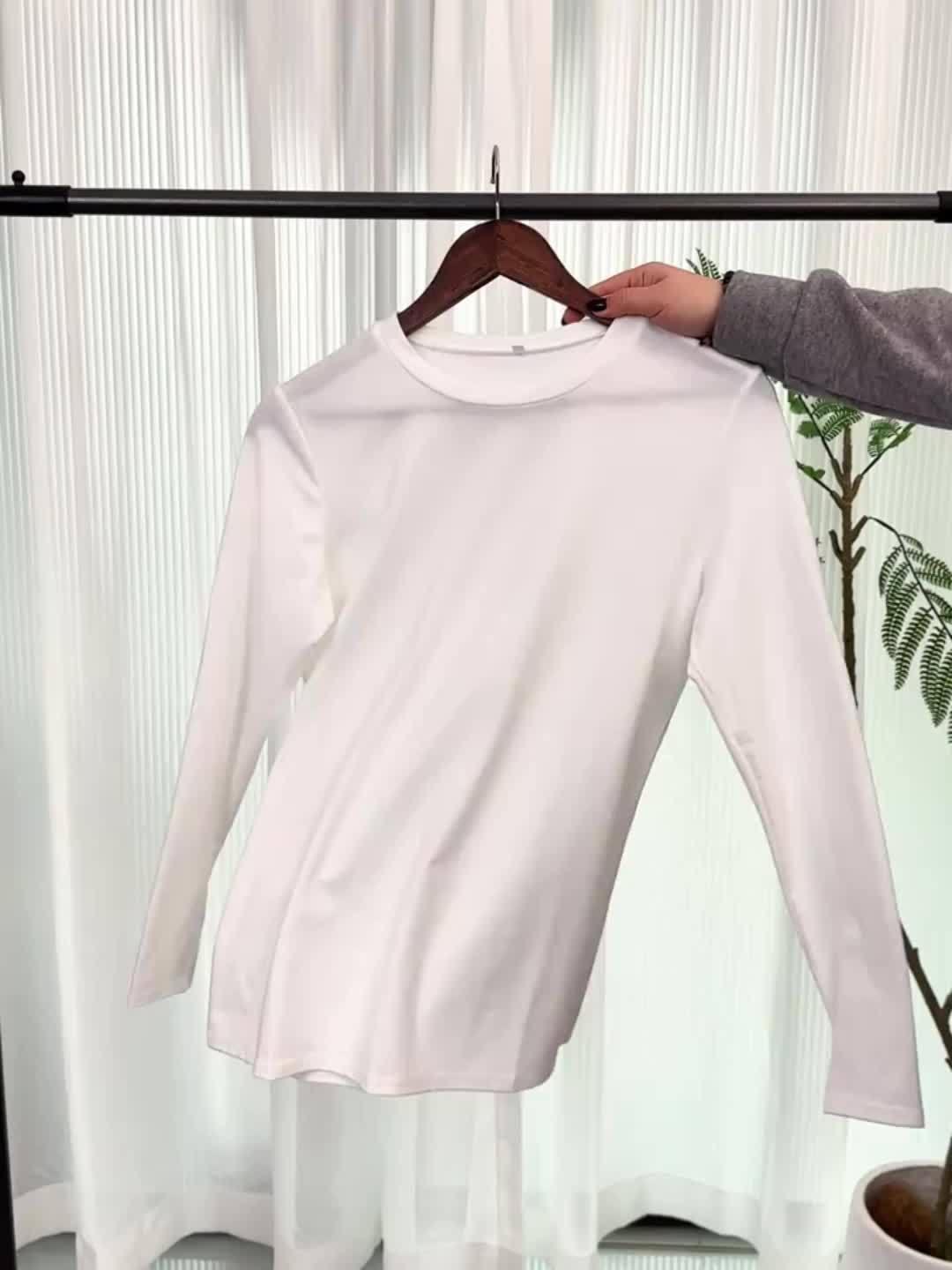 Women's Pumpkin Print Crew Neck Long Sleeve T-Shirt - Turquoise Blue & Golden Pumpkin Patch Design with Leopard Spot Accent, Casual Fall/Spring Top (Sizes S-2XL) | Pumpkin Season Outfits, Jeans Pairing, Machine Washable Layer